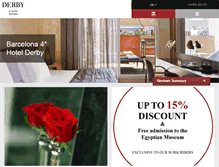 Tablet Screenshot of hotelderby.com